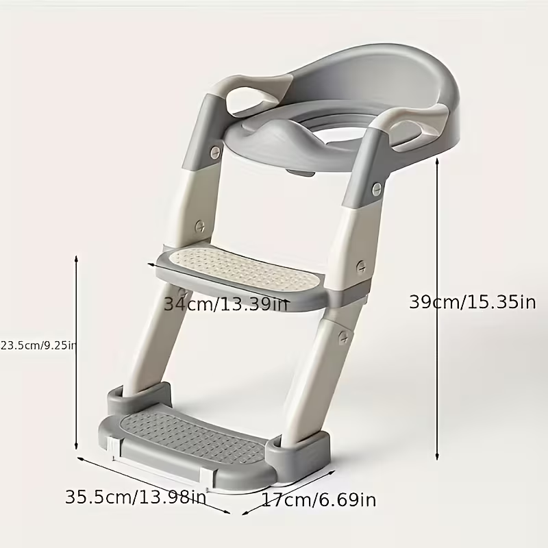 3-in-1 Folding Potty Trainer with Adjustable Height